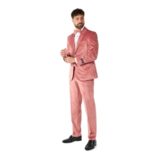 Opposuits® Vintage Pink Velvet Kostym
