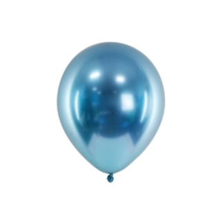 Metallic Latexballonger Blå