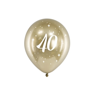 40 År Ballonger Guld