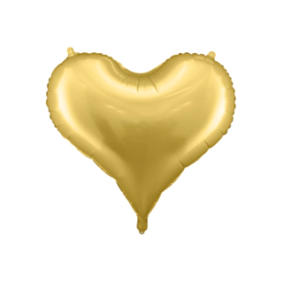 Hjärta Folieballong Guld