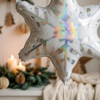 Snöflinga Folieballong Holografisk