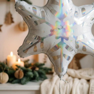 Snöflinga Folieballong Holografisk