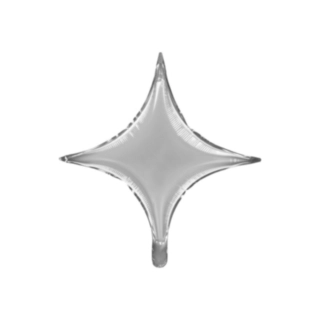 Stjärna Folieballong Silver