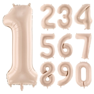 Siffra Folieballong Mörkbeige 72 cm