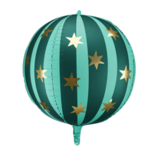 Stjärna Cirkus Folieballong Grön