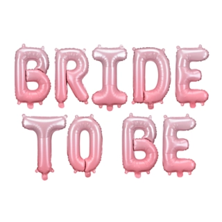 Bride To Be Folieballong Ljusrosa