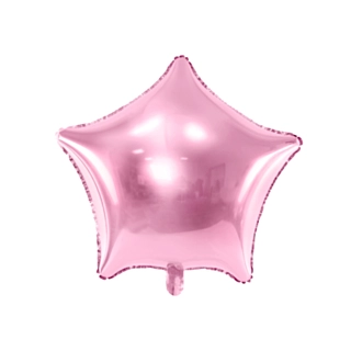 Stärna Folieballong Ljusrosa