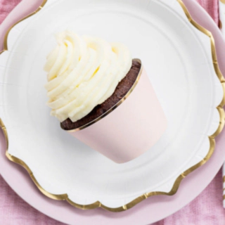 Guldkant Love Cupcake Ljusosa