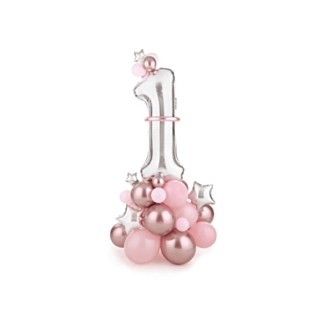 1 År Ballonfigur Rosa