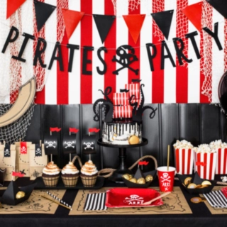 Pirates Party Girlang Svart