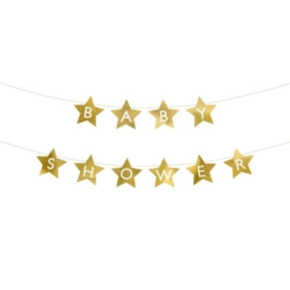 Babyshower Girlang Guld