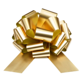 Glitterrosett Guld