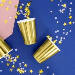 Guld Pappmuggar