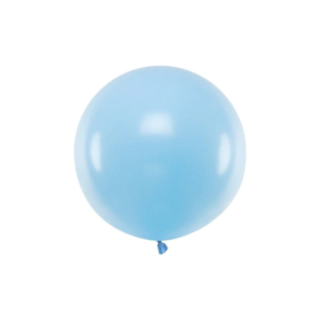 Stor Rund Ballong Pastell Ljusblå