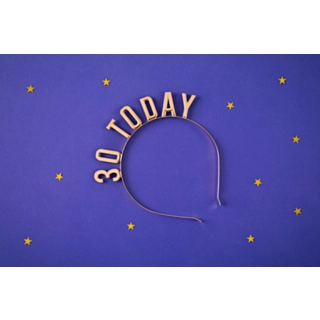 30 Today Diadem Guld