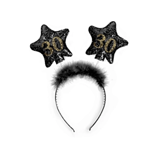 30 År Diadem Svart