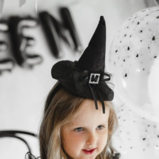 Mini Häxhatt Hårband Svart