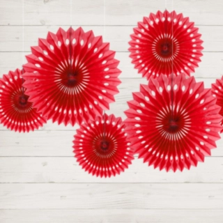 Solfjädrar Röda