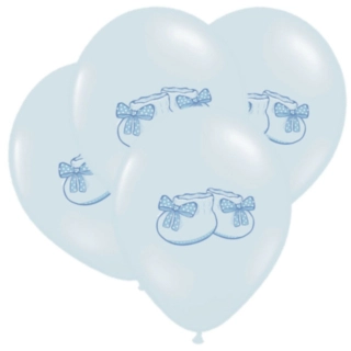 Babyskor Ballonger Ljusblå