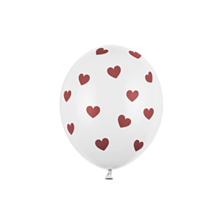 Hjärtan Ballonger Vita