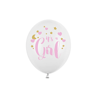 It's A Girl Ballonger Ljusrosa