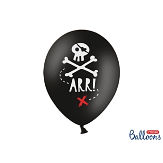 Pirat Ballonger Pastell Svarta
