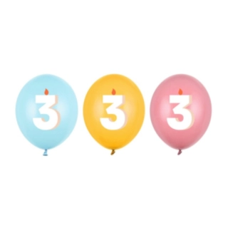 3 År Födelsedag Latexballonger