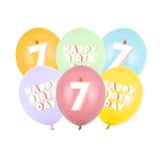 7 År Födelsedag Latexballonger