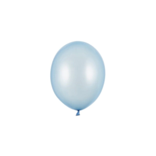 Små Ballonger Metallic Baby Blue