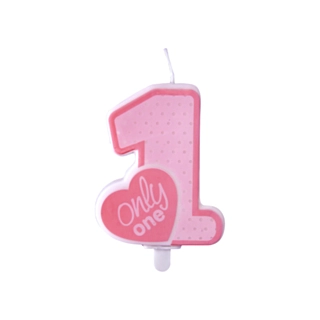 1:a Only One Tårtljus Rosa