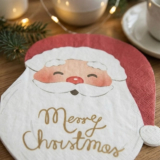 Merry Christmas Jultomte Servetter