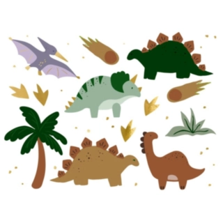 Dinosaurie Falska Tatueringar