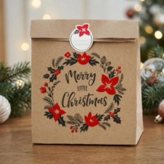 Vintage Merry Christmas Presentpåsar
