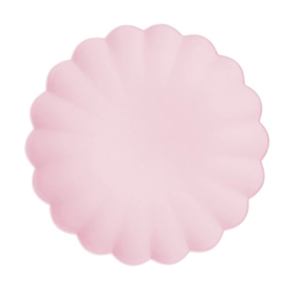 Pastell Plasttallrikar Ljusrosa