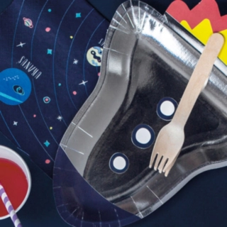 Space Party Rymdraket Papptallrikar