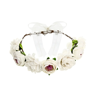 Blomster Hårband Vit