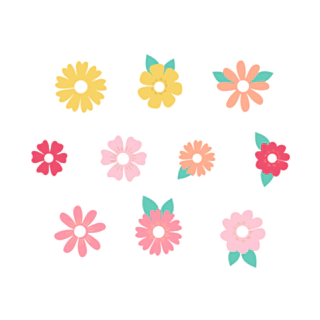 Placeringskort Blommor