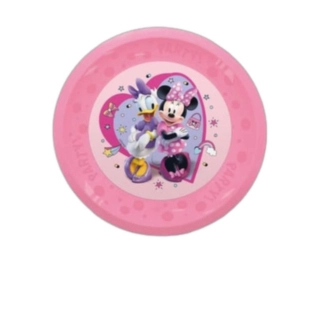 Minnie Mouse® Återanvändbara Plasttallrikar Ljusrosa