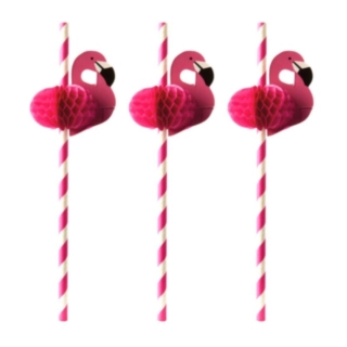 Papperssugrör Flamingo Eco