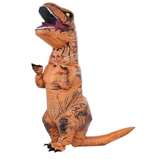 Uppblåsbar T-Rex Barndräkt