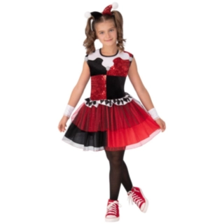 Harley Quinn® Barndräkt Röd/Svart