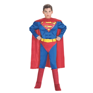 Klassisk Superman® Deluxe Barndräkt