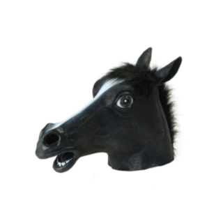 Häst Mask Svart