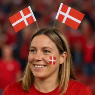 Danska Flaggor Hårband