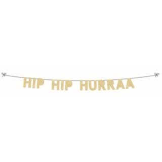 Hip Hip Hurraa Girlang Guld