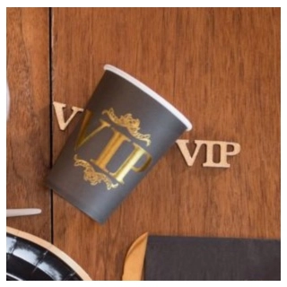 VIP Pappmuggar Guld/Svart