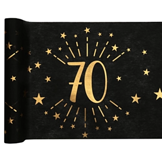 70 År Bordslöpare Guld/Svart