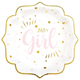 Baby Girl Papperstallrikar