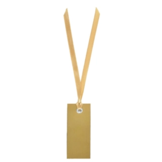 Placeringskort Med Satinband Guld