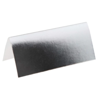 Bordkort Metallic Silver